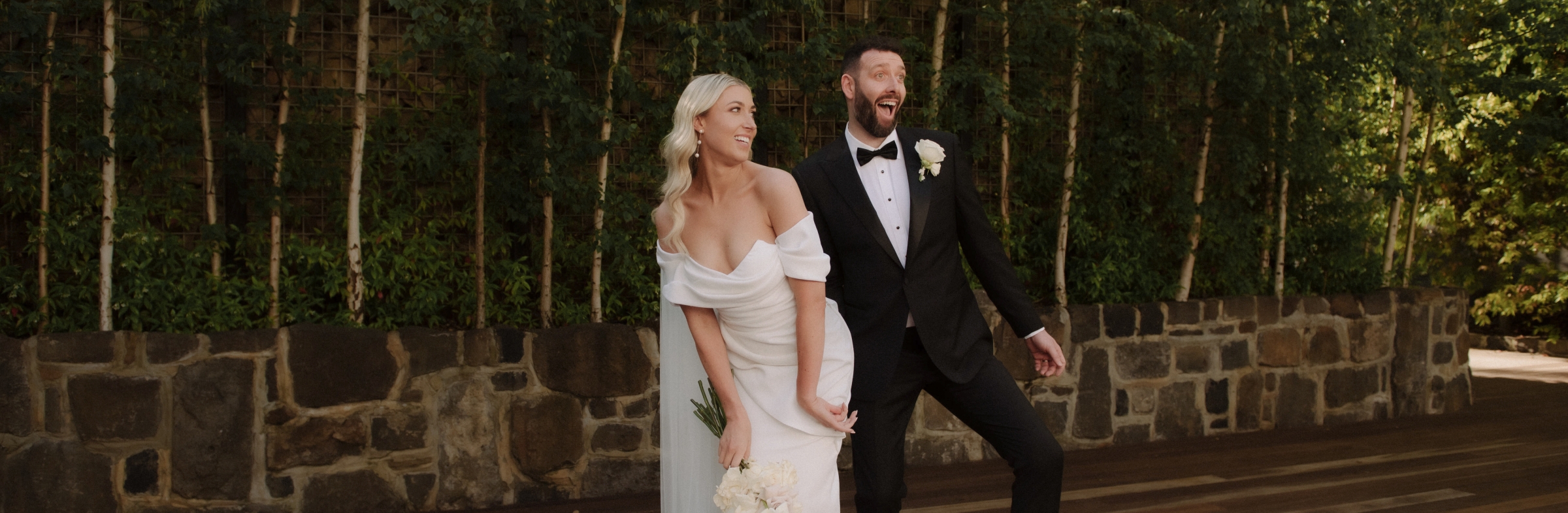 A black tie wedding at Willow and Stone Estate